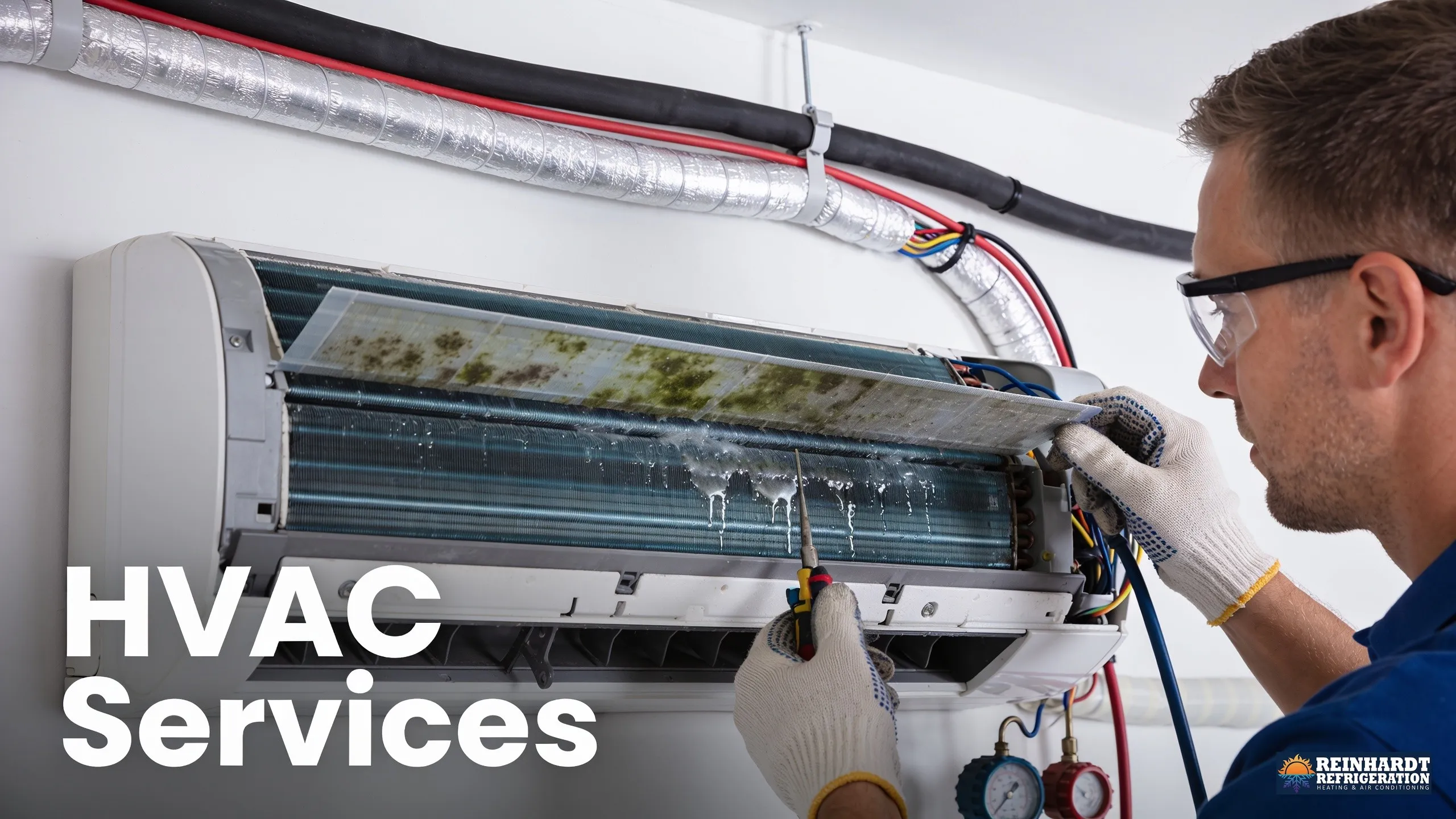 Ductless mini-splits use thin filters that do not fit tightly across the coil, allowing dirty