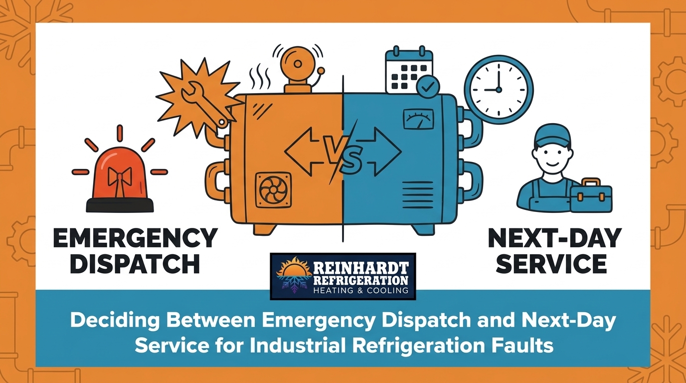 Deciding Between Emergency Dispatch and Next-Day Service for Industrial Refrigeration Faults — featured image