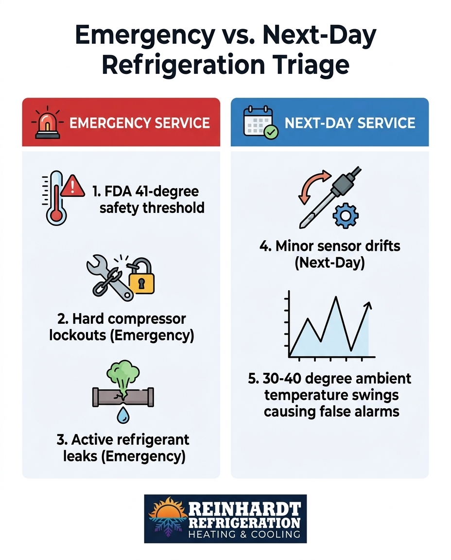Emergency vs. Next-Day Refrigeration Triage