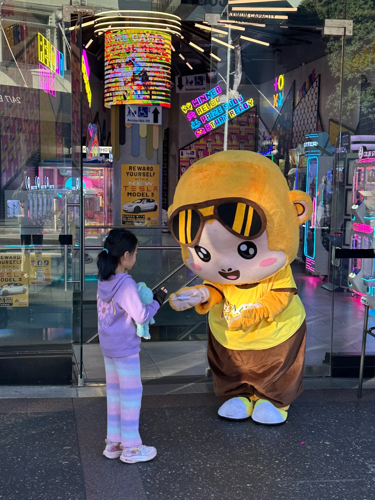 George the KOKO Amusement mascot at a KOKO Sydney venue