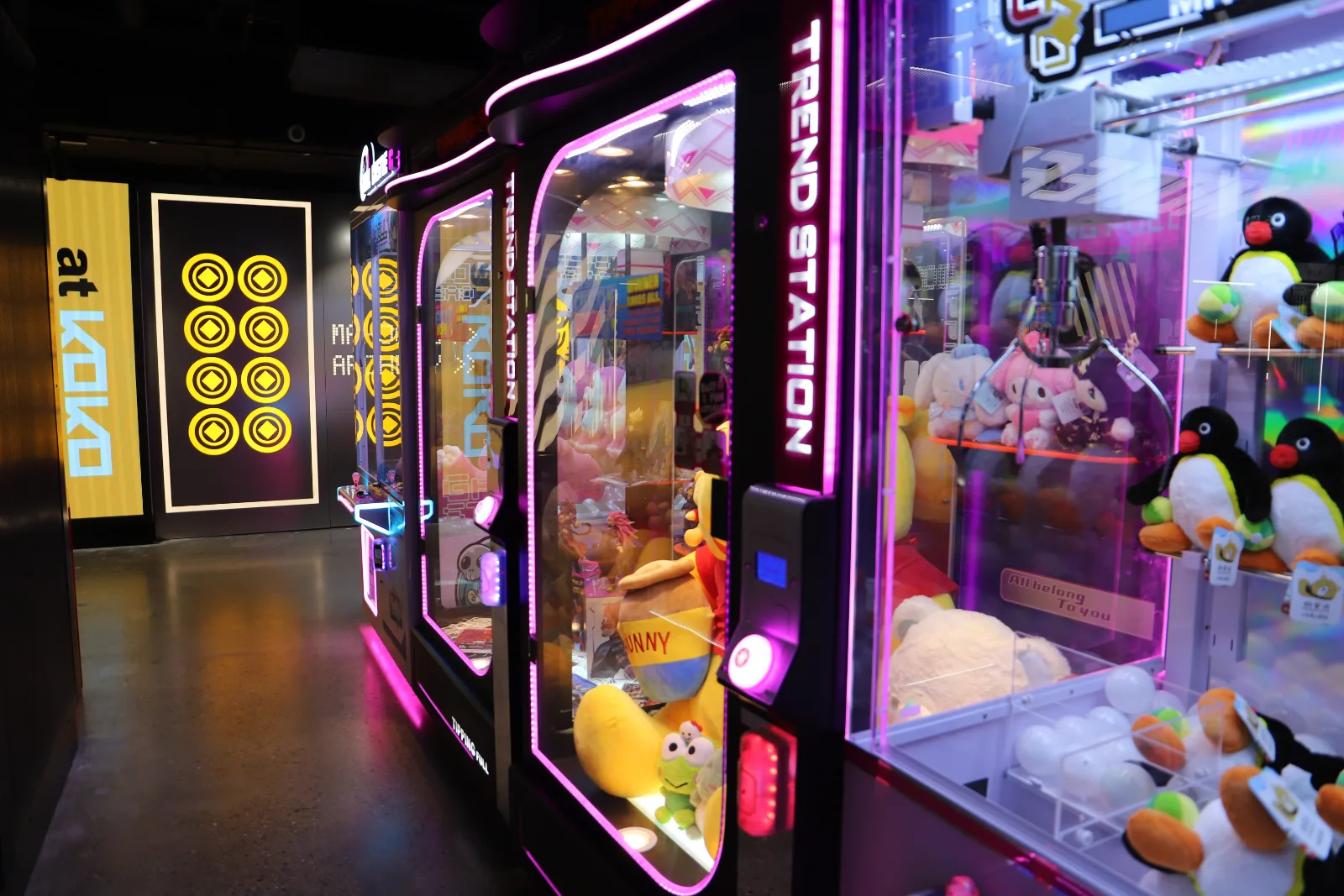 Games and prize machines at KOKO Amusement Haymarket