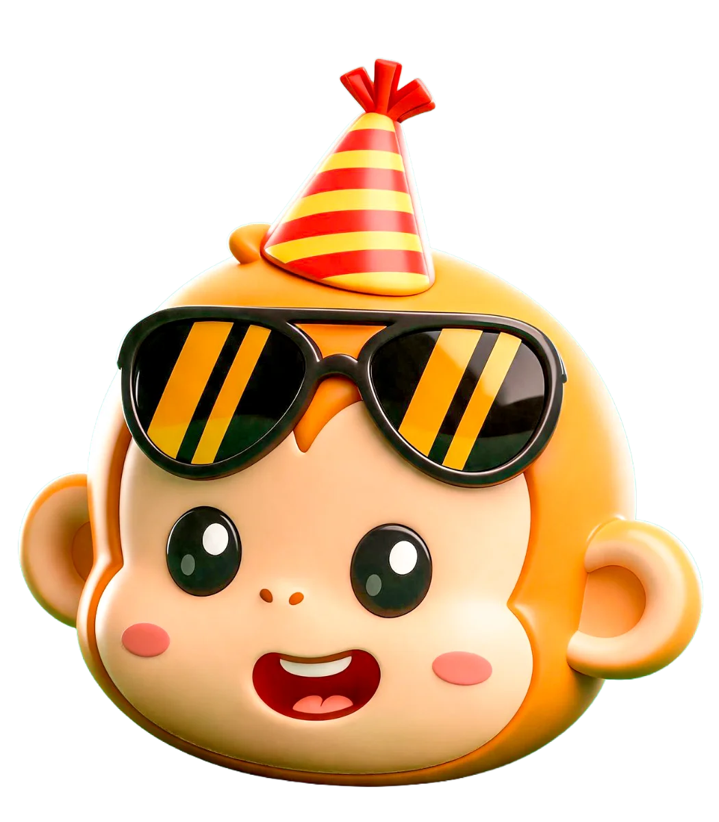 3D render of George the KOKO mascot, side view