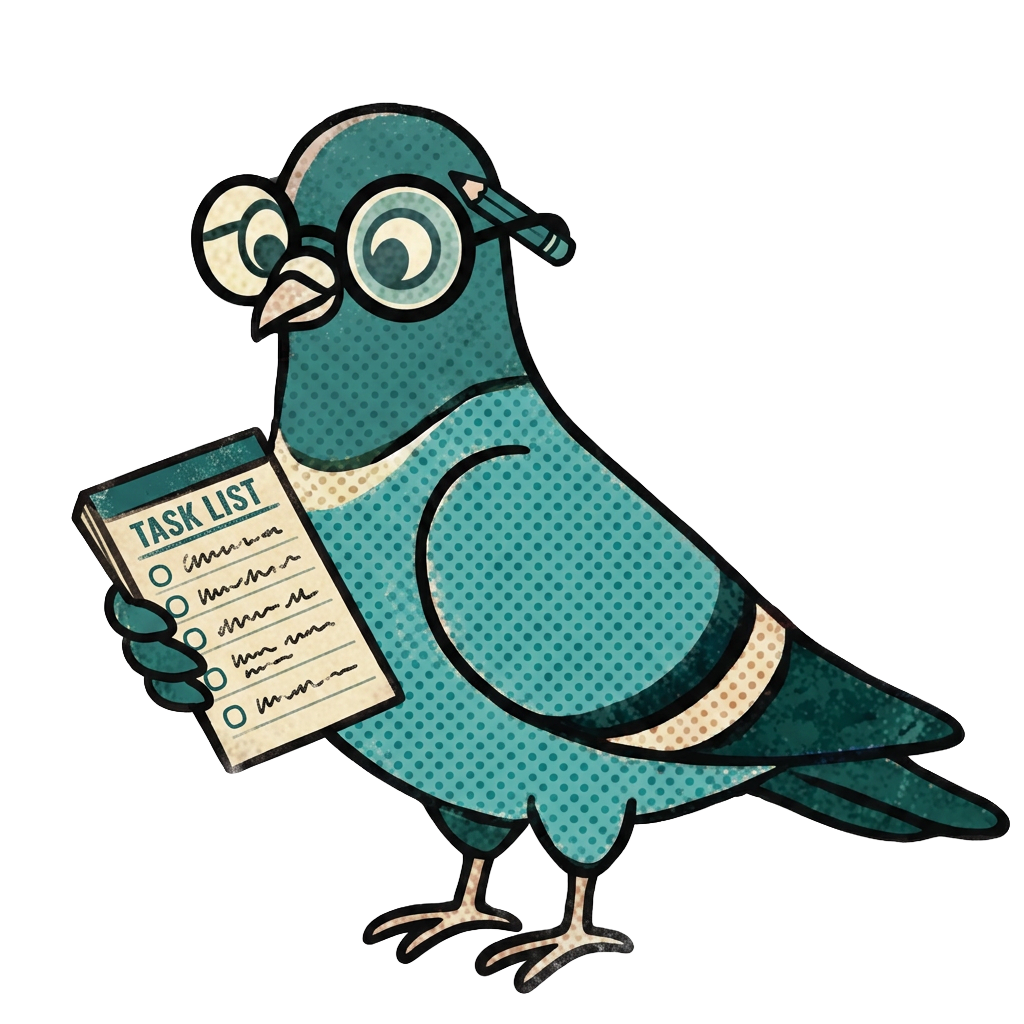 Commemorative plate of Pidgy, AI email assistant for accounting and tax firms