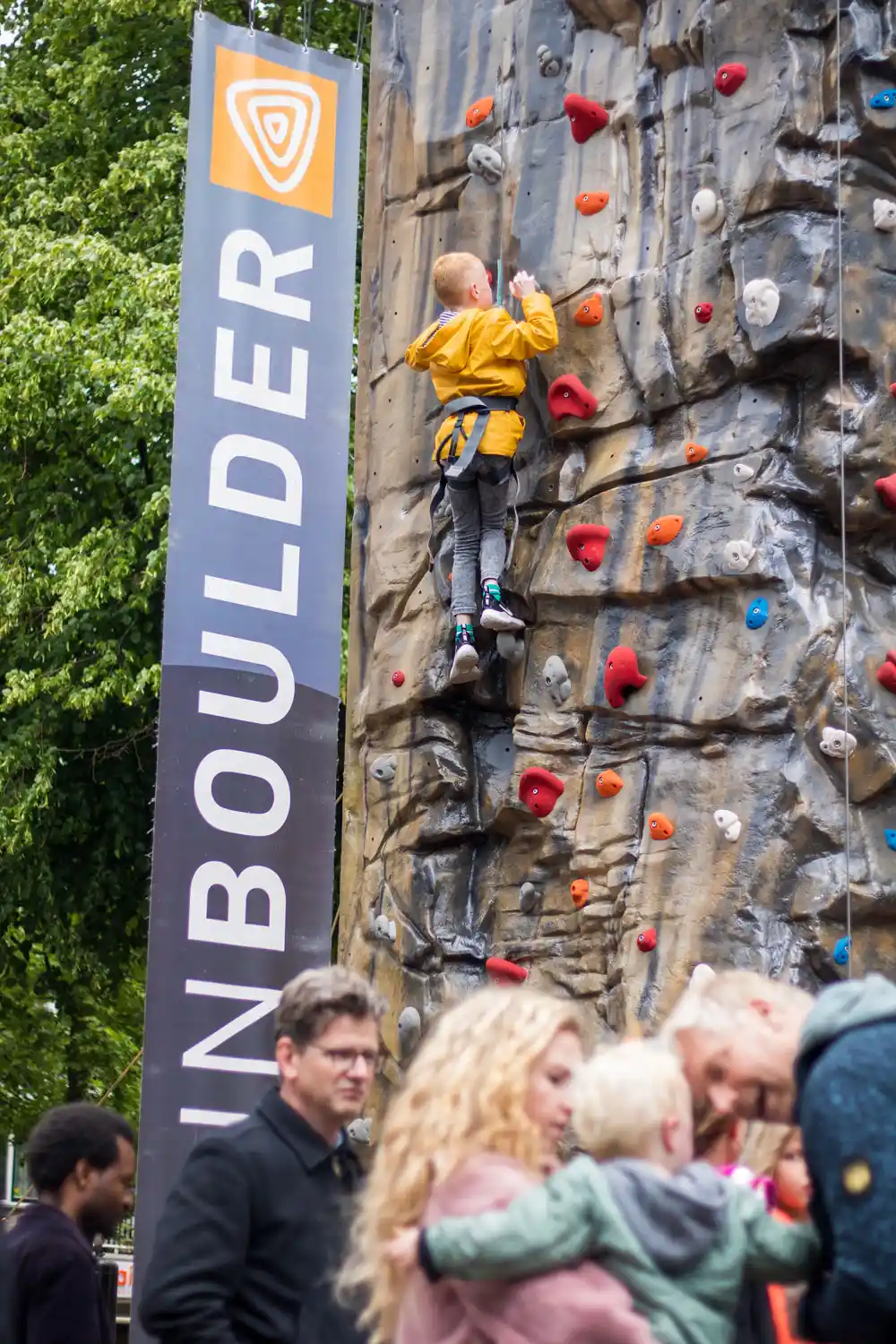 De mobiele rots in actie