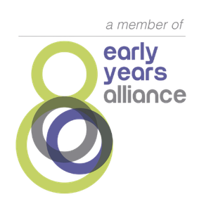 Early Years alliance Logo showing a member of