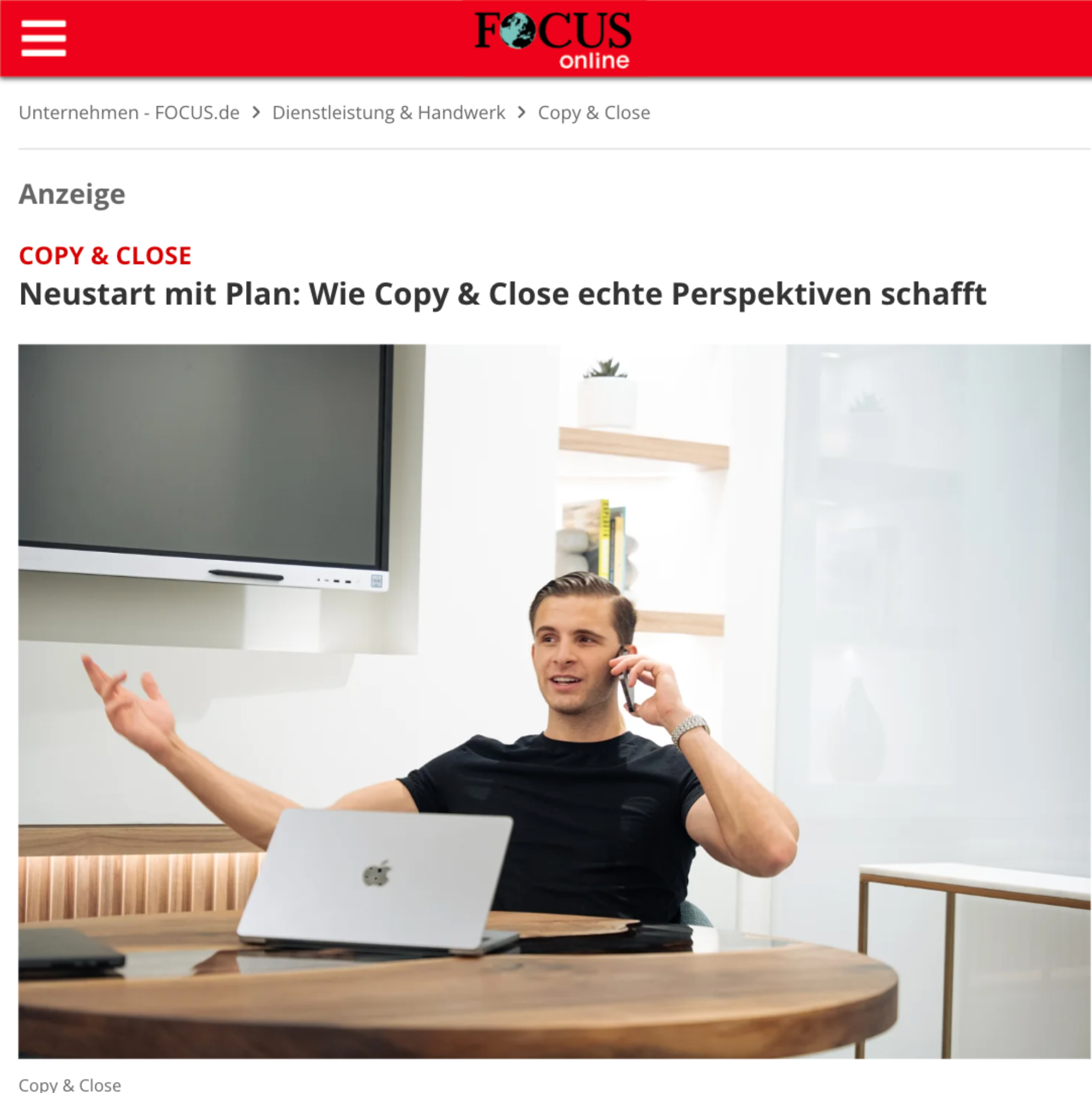 Copy Close Alex Klimkovich und Nicolas Achiniani bei Forbes