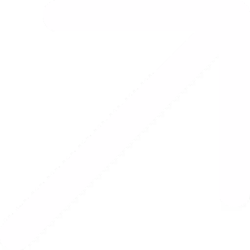 White arrow pointing diagonally upward and to the right on a transparent background.