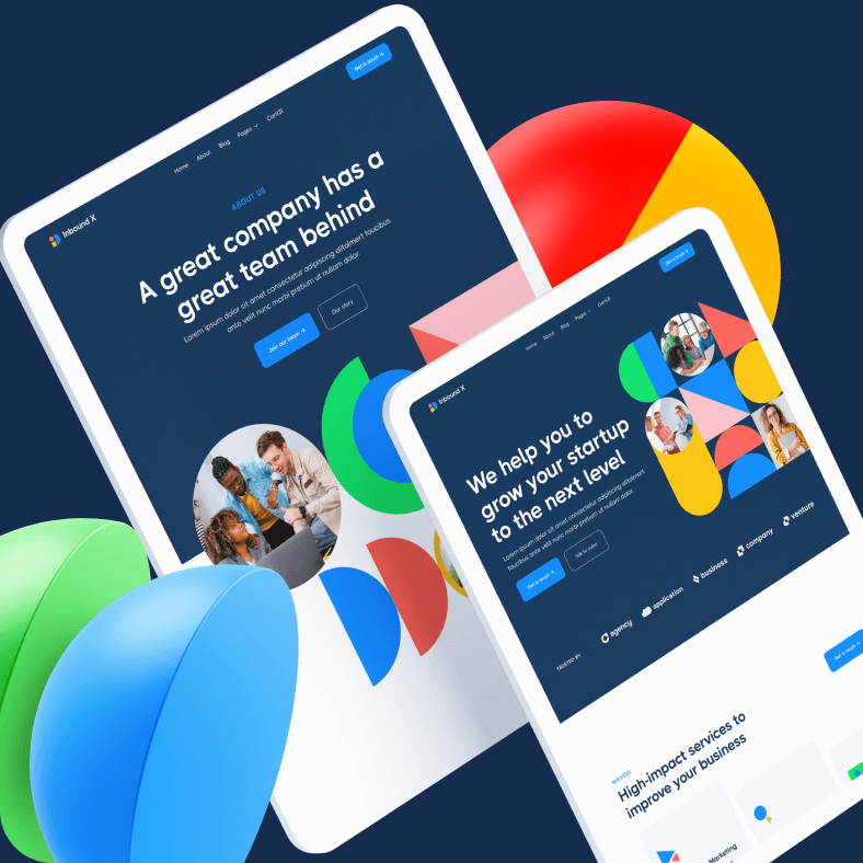 Inbound X Image - Subscription X Webflow  Template