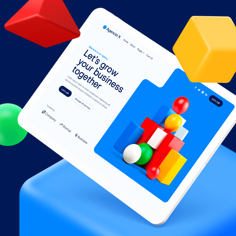 Agencia X Image - Subscription X Webflow  Template