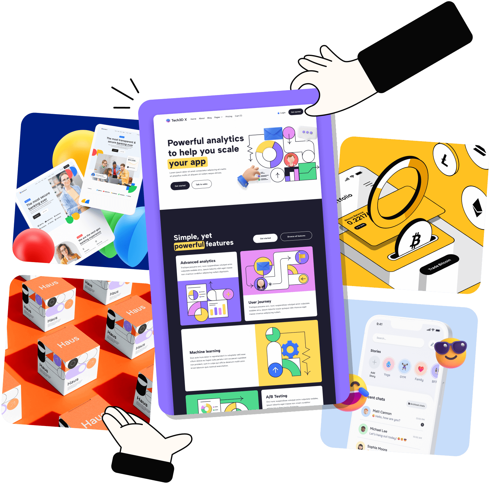 Unlimited Design For Your Startup Image - Subscription X Webflow Template