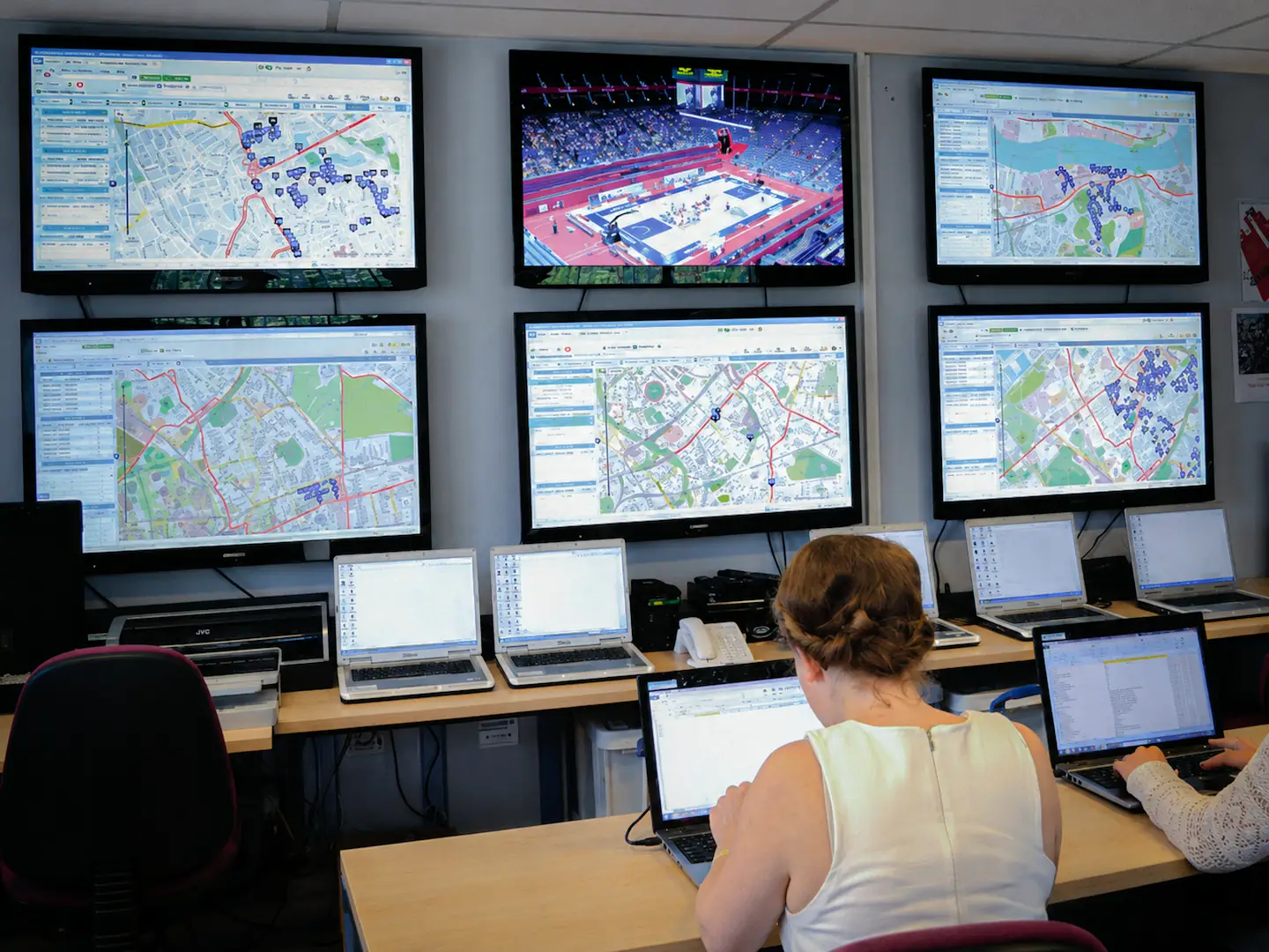 TES Compliance Display Map used for London 2012 Olympic transport operations