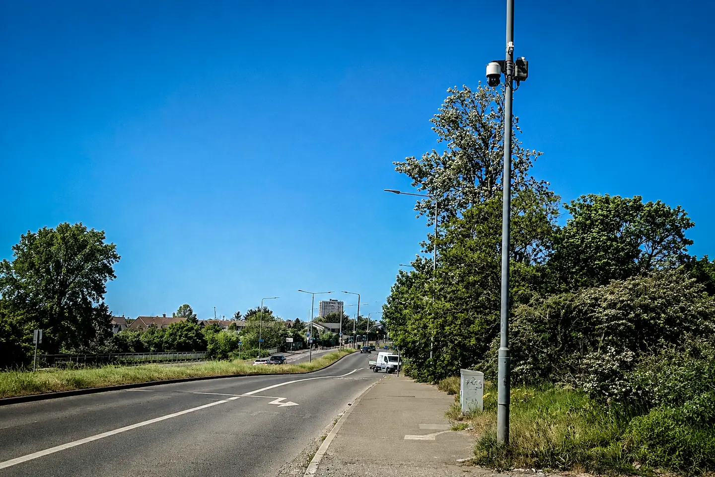 Havering bus lane monitored by TES Small Blue ANPR cameras
