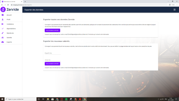 Exports automatiques pour la gestion de la paie