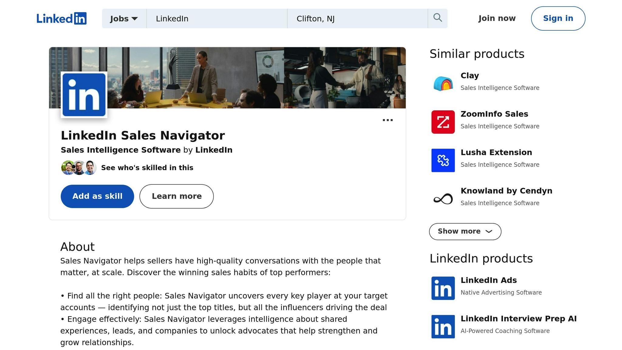 LinkedIn Sales Navigator