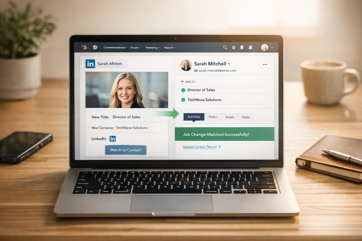 How to Use Job Change Tracking in HubSpot for Mid-Market Sales Teams