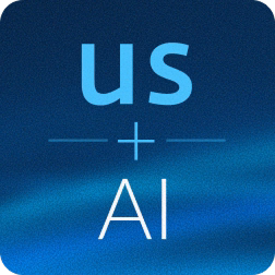 US plus AI logo