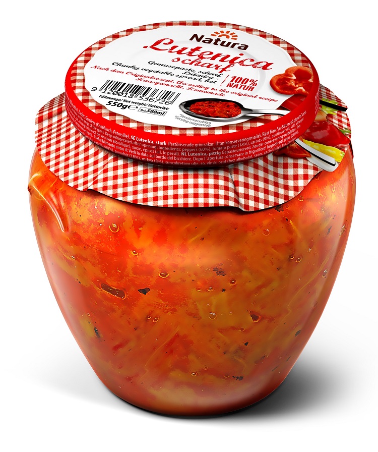 Lutenica 550g amfora -NATURA