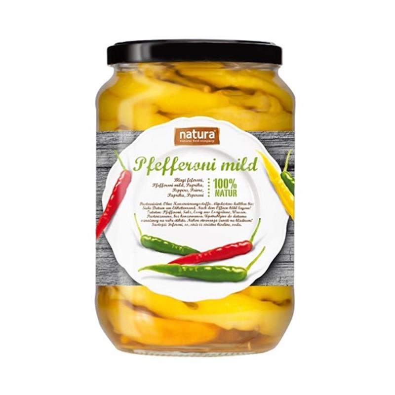Pfefferoni mild 720ml Natura