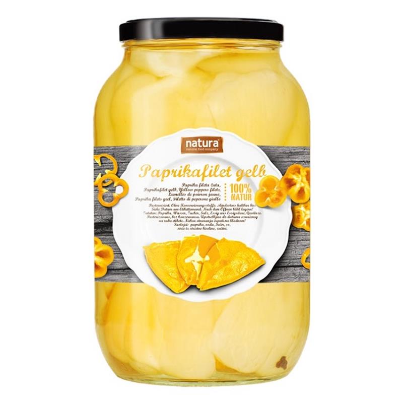 Paprika filet geel 2500 ml NATURA