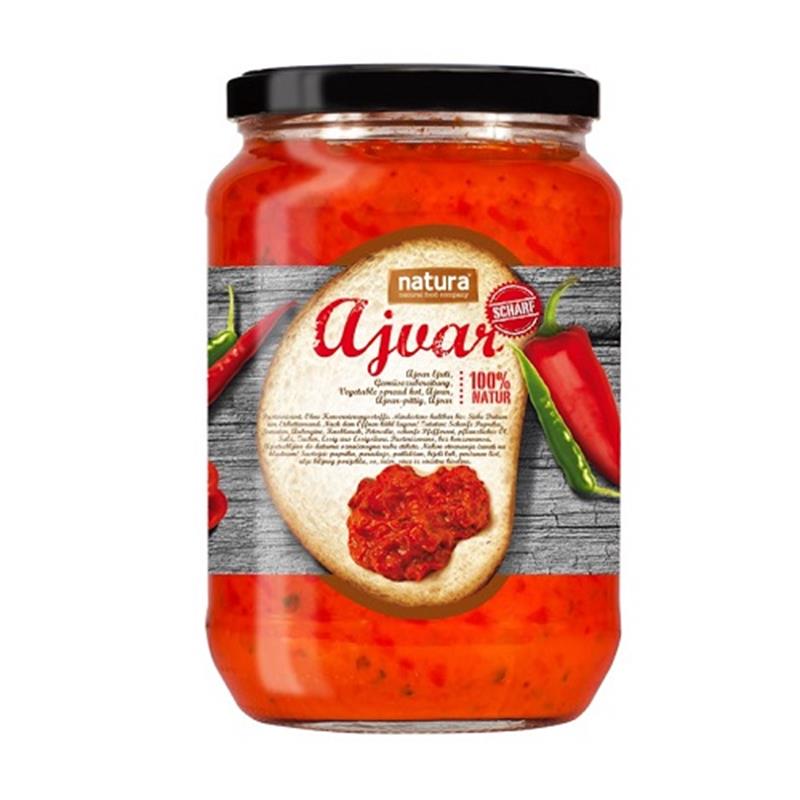 Ajvar 720ml pittig - Natura