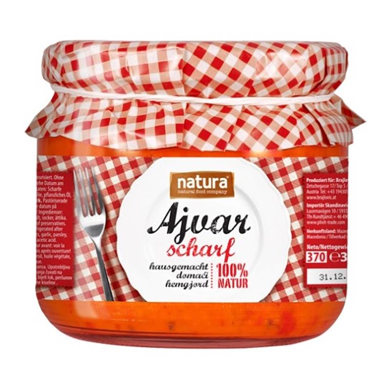 Ajvar NATURA hot 370 ml
