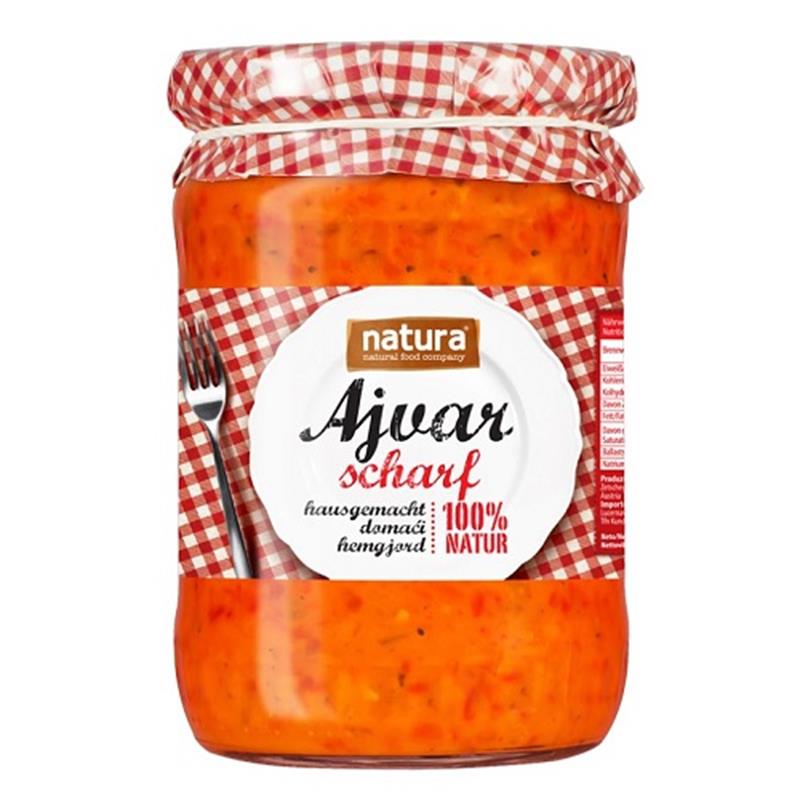Ajvar 580 ml pittig - Natura