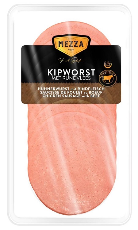 MEZZA SLICE kipworst met rundvlees135g