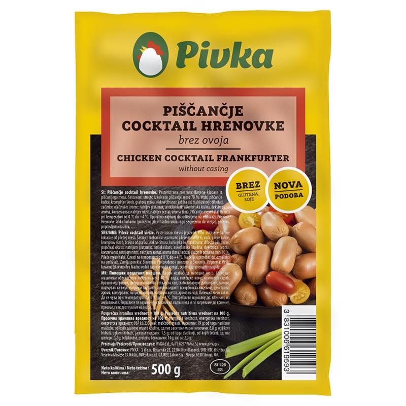 Coktail worstjes 500g PIVKA