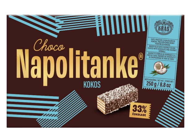 KOKOS CHOCO NAPOLITANKE 250g