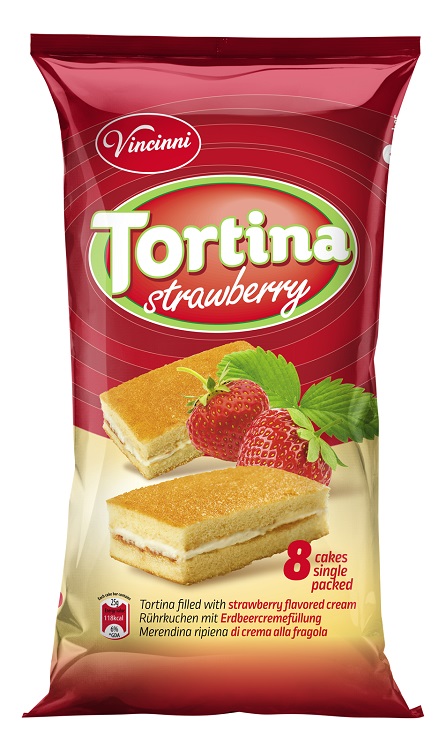 VINCINI Tortina 200g Aardbei