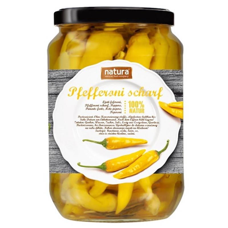 Pfefferoni scharf 720ml Natura