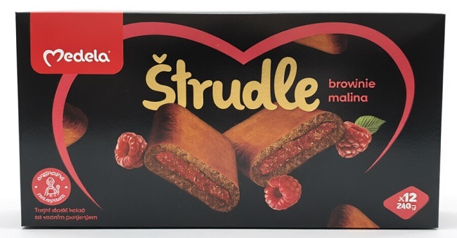 Strudla BROWNIE/ MALINA 240G Medela