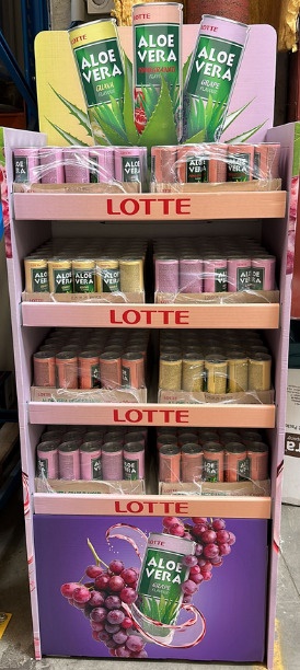 Lotte Aloe Vera display 
