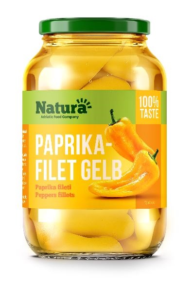 Paprika filet geel 2500 ml NATURA