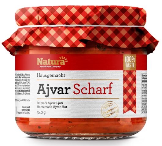 Ajvar NATURA hot 370 ml