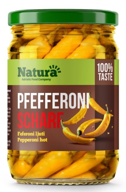Pfefferoni scharf 720ml Natura