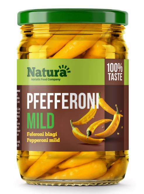 Pfefferoni mild 720ml Natura