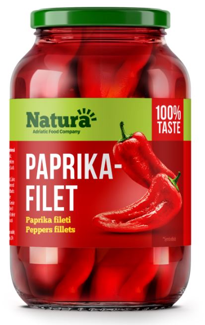 Paprika filet rood 2500ml-Natura