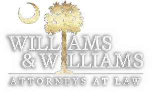 Williams & Williams Attorneys at Law logo featuring a crescent moon and palmetto tree.