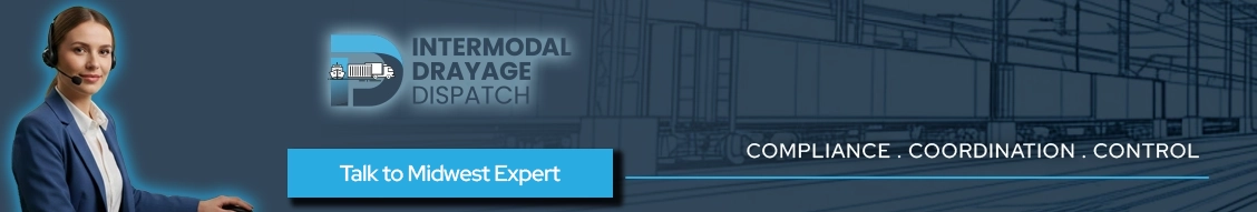 Intermodal drayage dispatch support for the Midwest with compliance, coordination, and real-time control