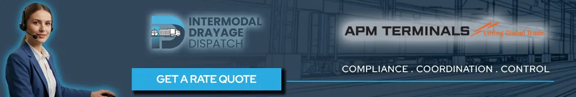 Intermodal Drayage Dispatcher managing APM Terminals Pier 400 TERMPoint appointments and Stowlog QR code compliance for Port of Los Angeles trucking.