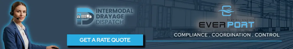 Intermodal drayage dispatcher managing Everport Terminal Services (ETS) eModal appointments and WBA5 FIRMS code compliance for Oakland port operations.