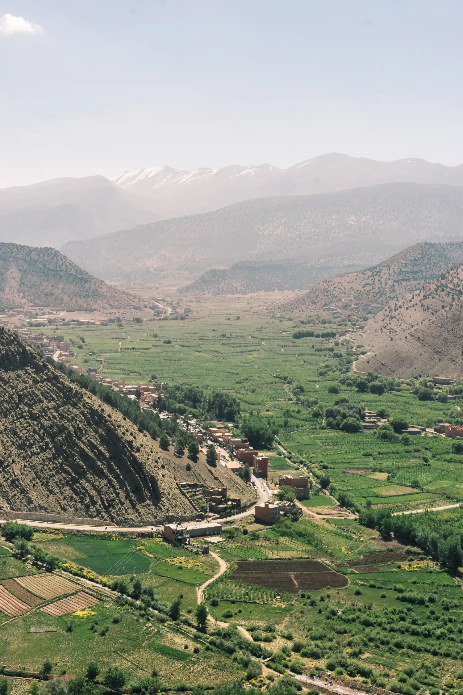 Vallée verdoyante d'Aït Bougmez dans le Haut Atlas marocain