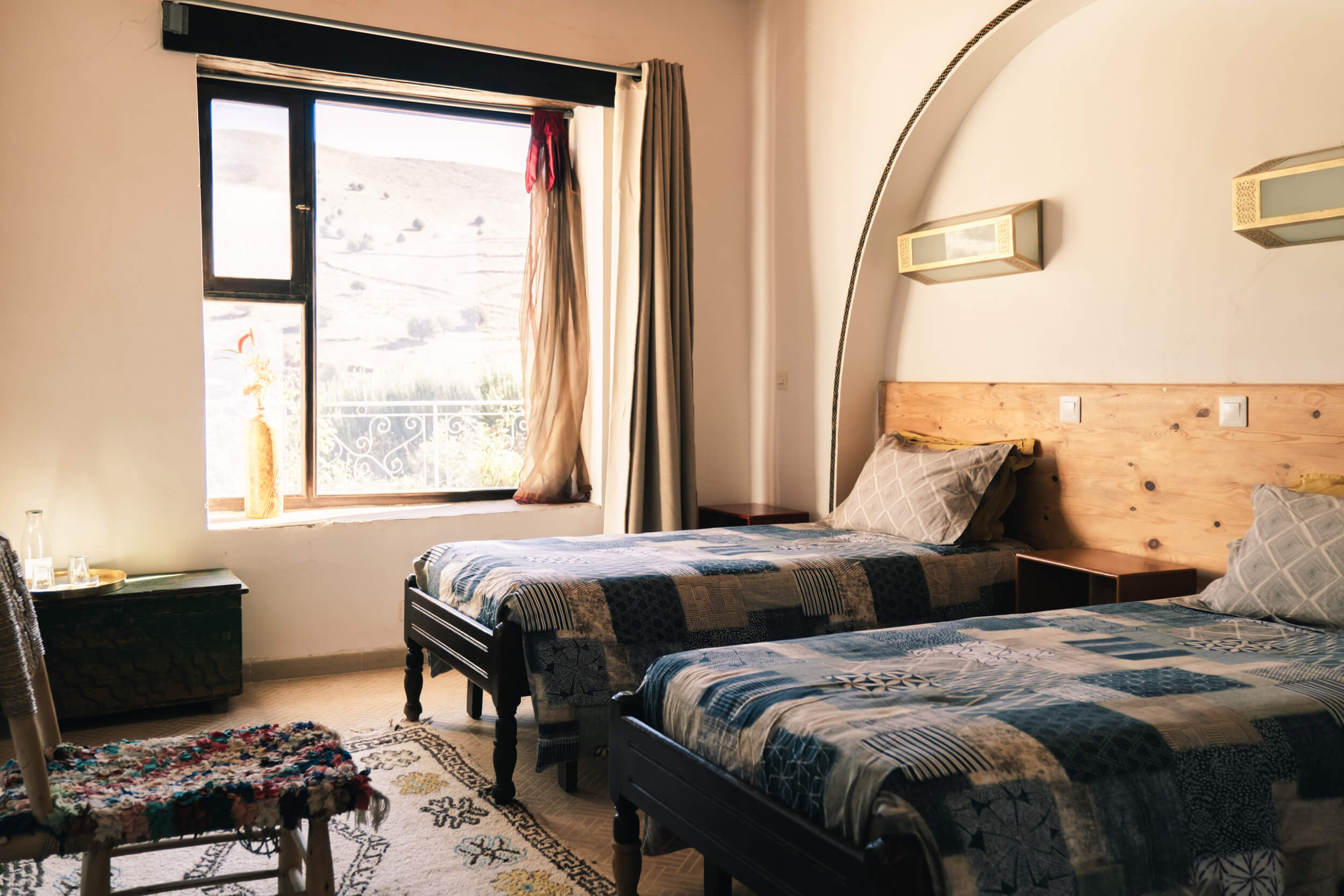 Séjour Twin dans une chambre d'écolodge Touda à Ait Bougemez Vallée