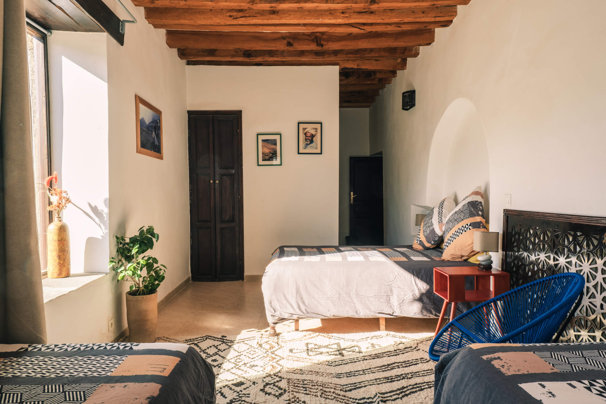 Chambre pour voyage en famille à l'écolodge Touda dans la vallée d'Aït Bougemez
