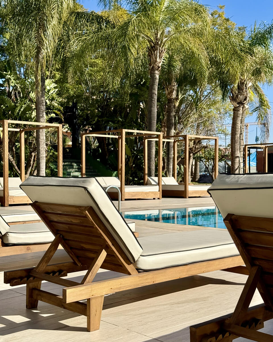 Daypass avec transat au Jardin de l'Hivernage
