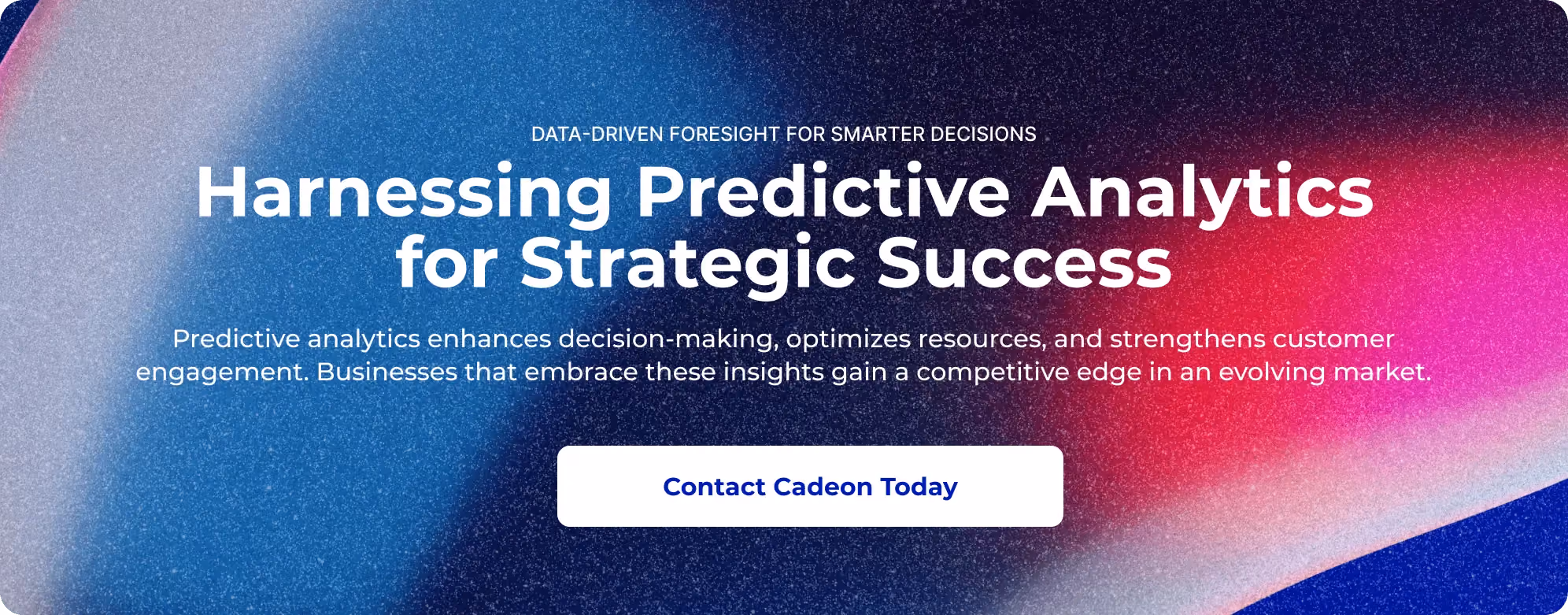 Predictive Analytics for Strategic Planning