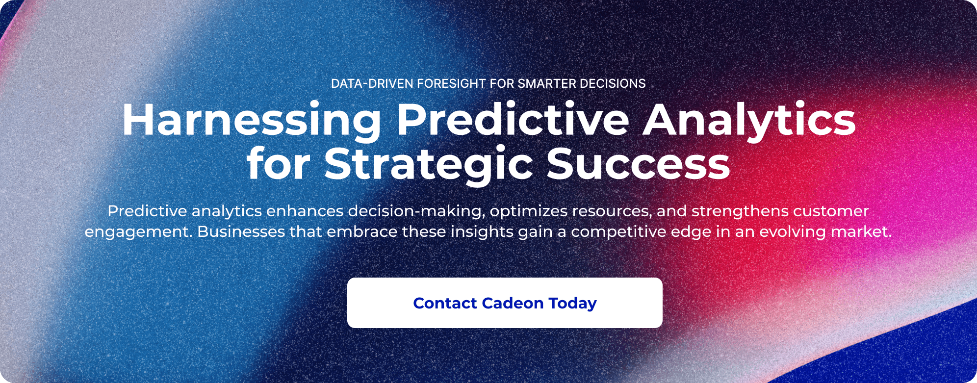 Predictive Analytics for Strategic Planning