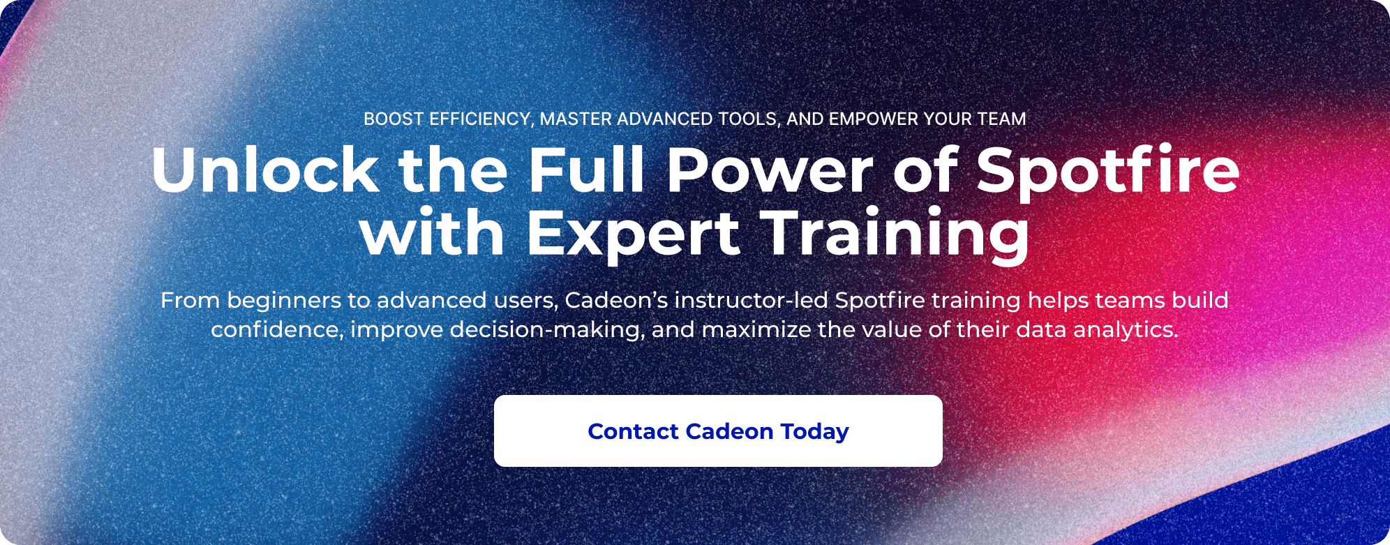 Spotfire Training Boosts Data Analytics Efficiency