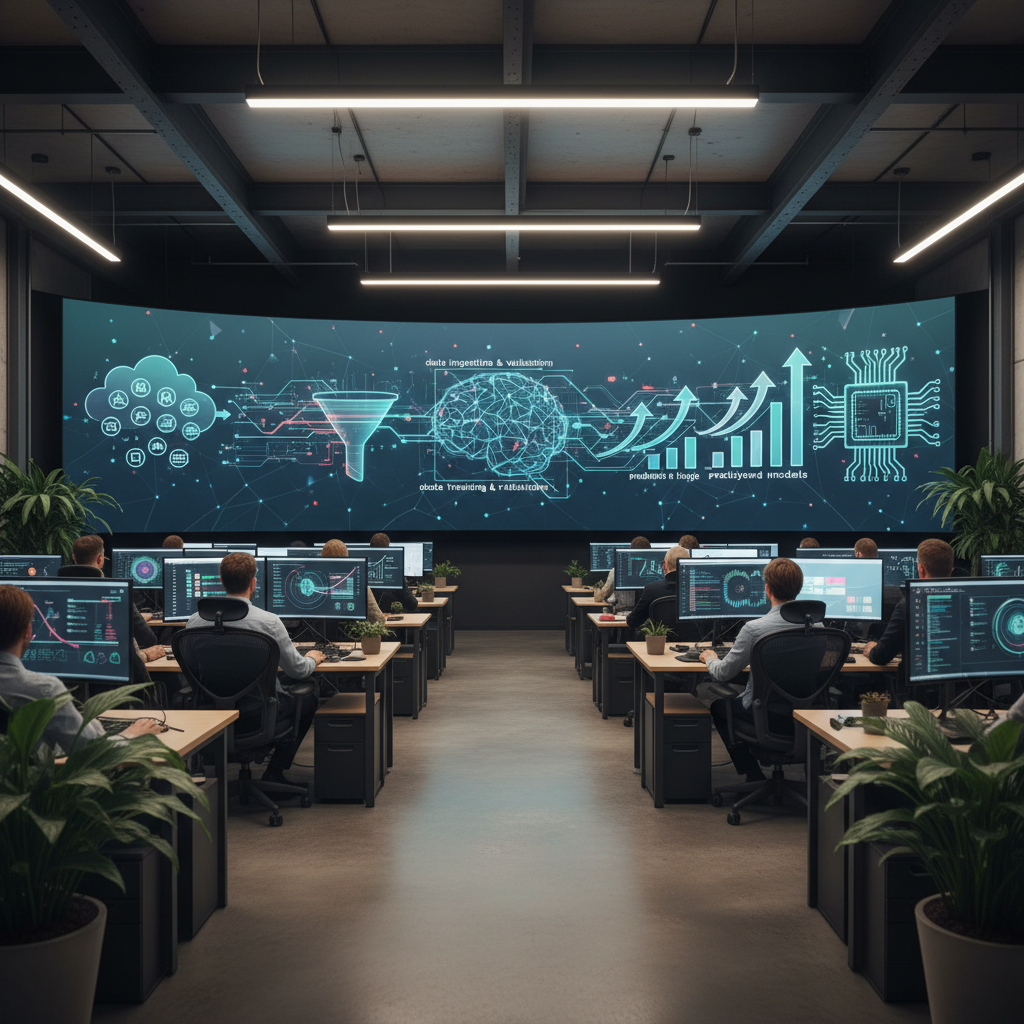 Data operations room monitoring predictive analytics lifecycle dashboards
